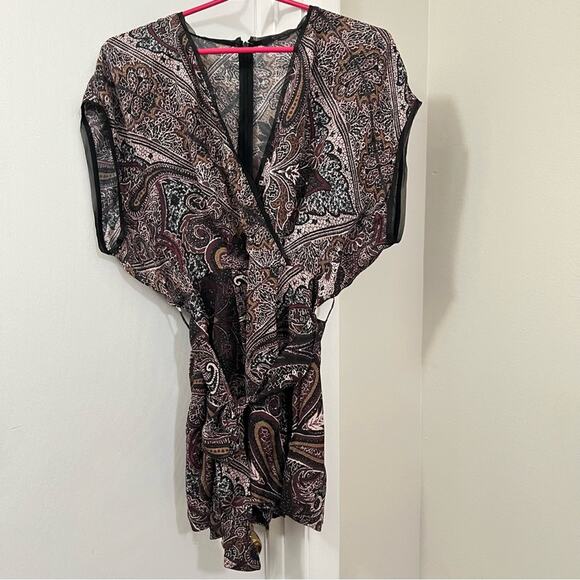 ALLSAINTS Reid Scarf Playsuit Size 0 - Picture 7 of 16